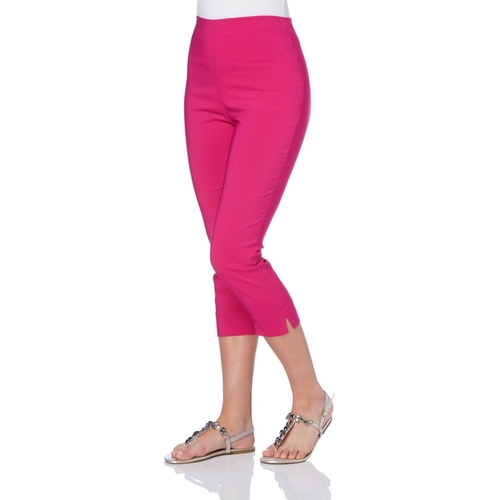 Cropped Stretch Trouser - Pink - Size 22 UK