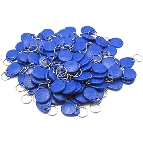 125KHz RFID Proximity ID Key Fobs for Access Control System - Blue - Pack of 20 - KINGONE
