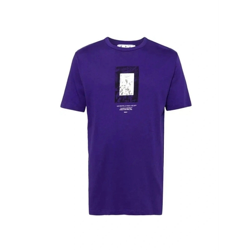 OFF WHITE Mirror T-Shirt - Purple - Size: 36