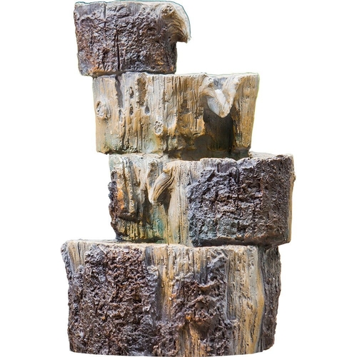 Heissner Cascading Tree Stump Water Feature With Led Lights - 016585-00
