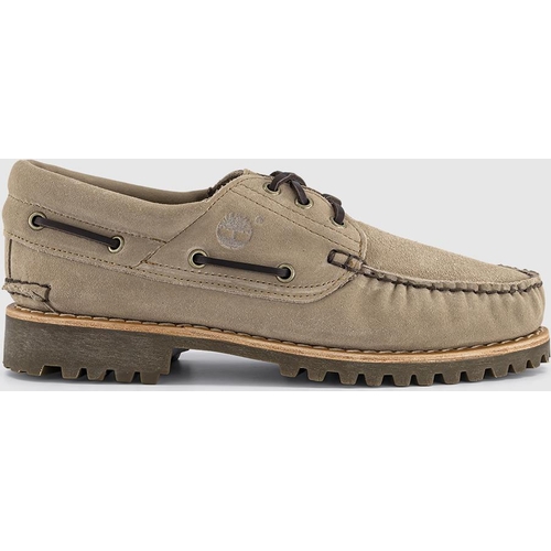 Timberland Authentic 3 Eye Lug Boat Shoes - Brown - Size 11