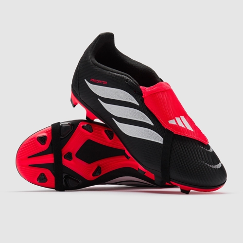 adidas Kids Predator Club Tongue FG MG - Black/White - 13 UK Child