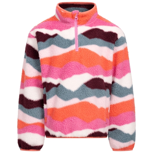 Trespass Ovie Half Zip Fleece - Pink - 7-8